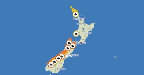 Heavy rain warnings issued as wet weather set to lash South Island