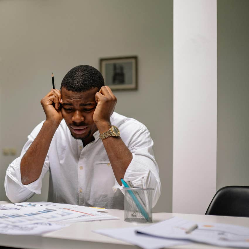 stressed man