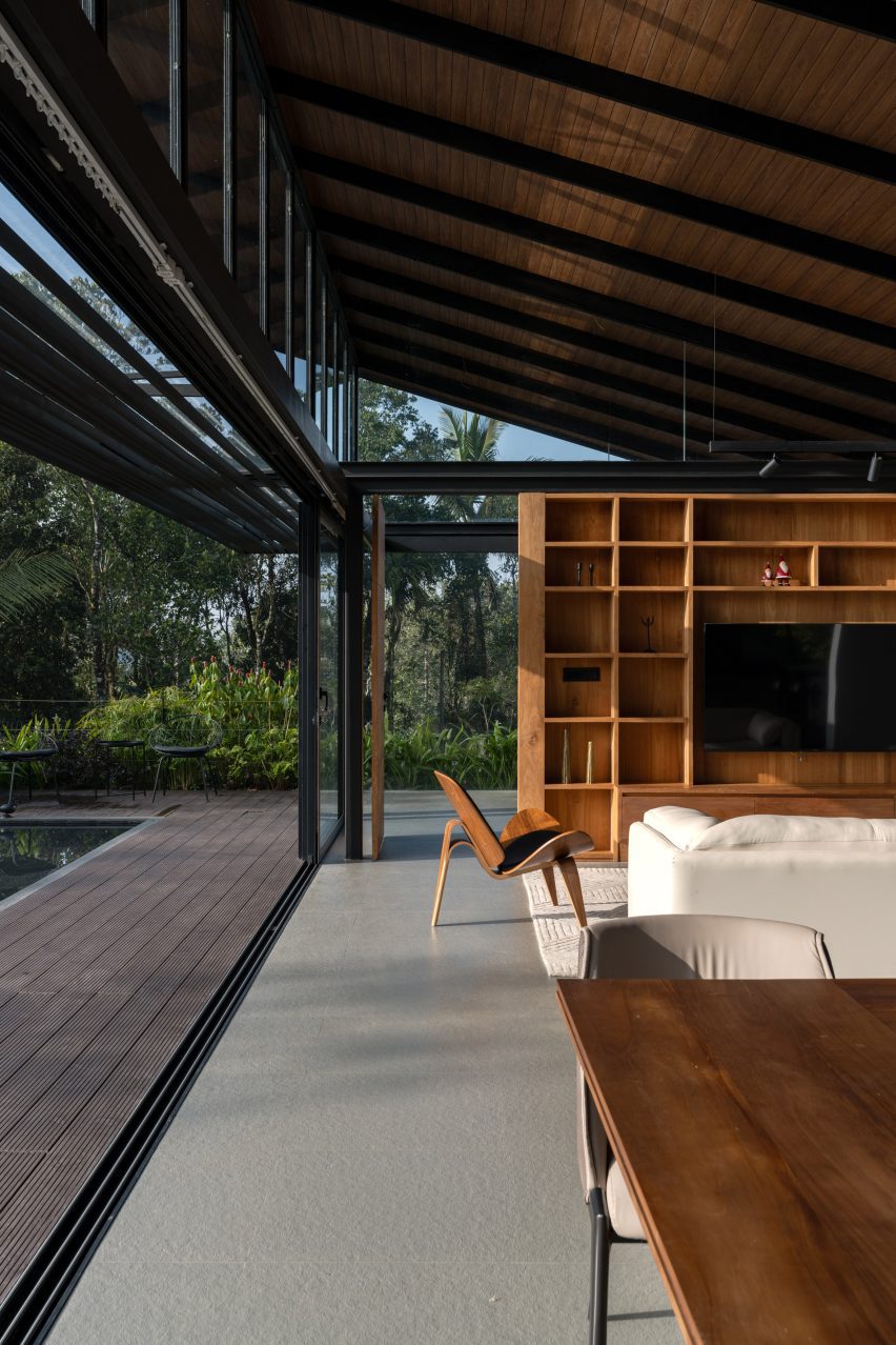 Indian home with sloped roof