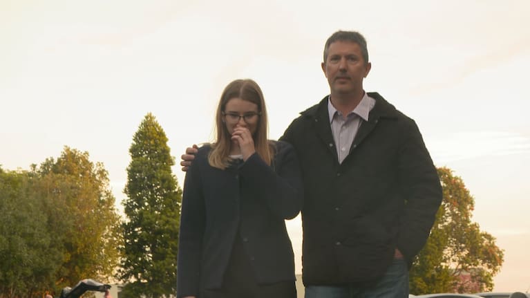 Summer with her father Barry Murphy, who played a huge part in the original identification of her offender.