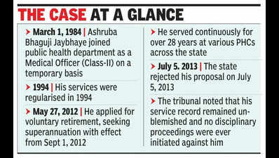 Temporary service counts for all retirement benefits: MAT