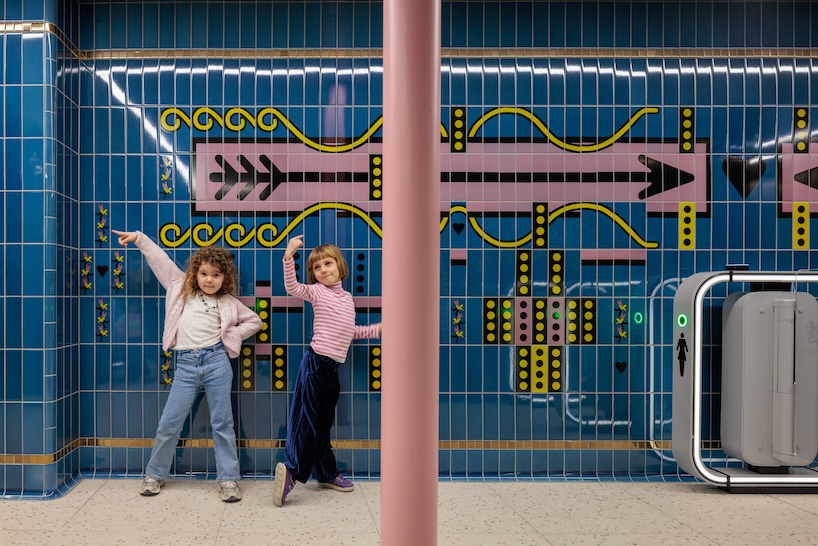 pink columns, blue tiles, and art deco motifs reshape london underground public toilets - 2