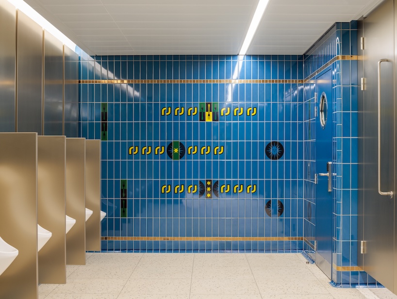 pink columns, blue tiles, and art deco motifs reshape london underground public toilets - 10