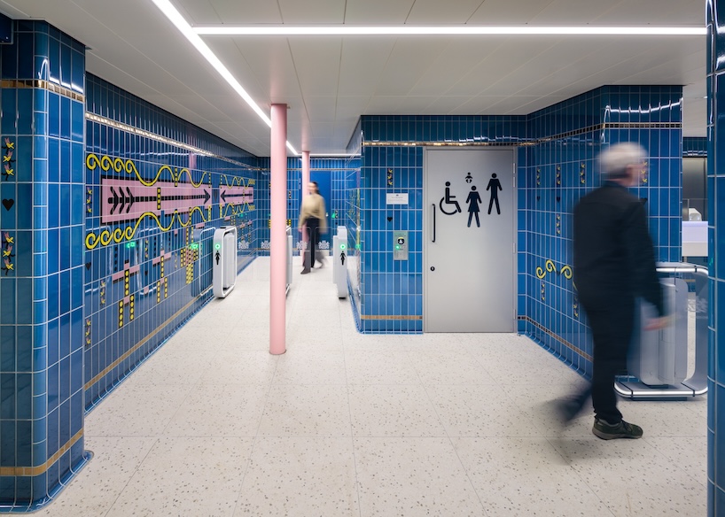 pink columns, blue tiles, and art deco motifs reshape london underground public toilets - 3