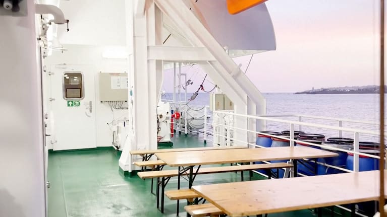 The Dutch-flagged MV Hondius, a cruise ship carrying nearly 150 people remains off Cape Verde on Monday, May 4, 2026 after three passengers died and several others fell seriously ill in a suspected hantavirus outbreak.