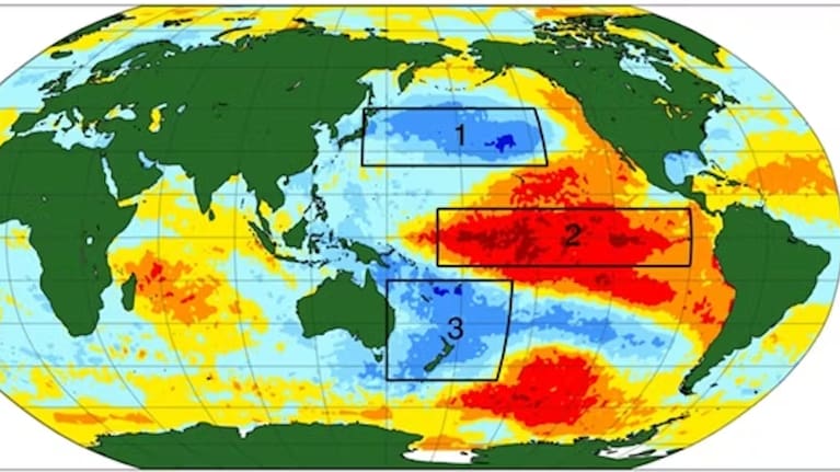 The Interdecadal Pacific Oscillation (IPO) is a climate pattern that tracks long-term shifts in ocean temperatures across the Pacific.