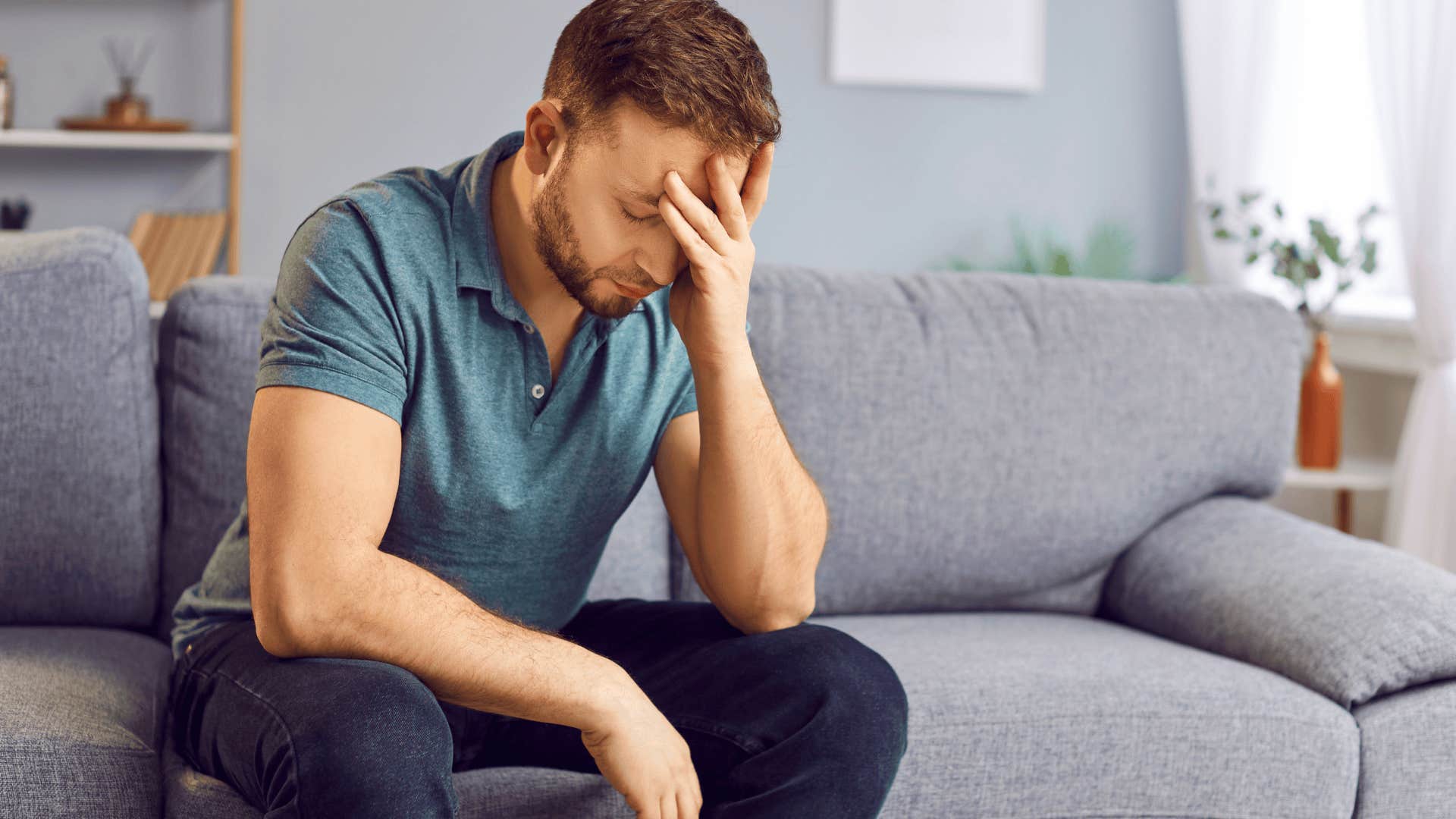 upset man worried about buying a home 