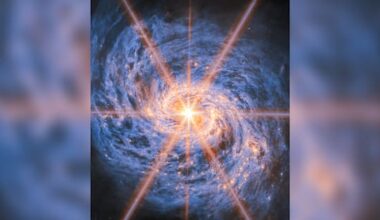 NASA telescope captures stunning image of distant galaxy