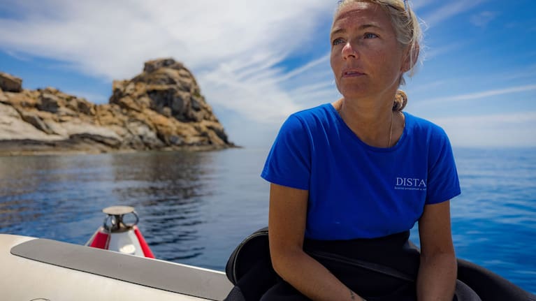This undated handout picture released by Greenpeace Italia on Friday, May 15, 2026 shows Monica Montefalcone one of the five Italian scuba divers who died near Alimathaa in the Maldives archipelago while exploring an underwater cave.