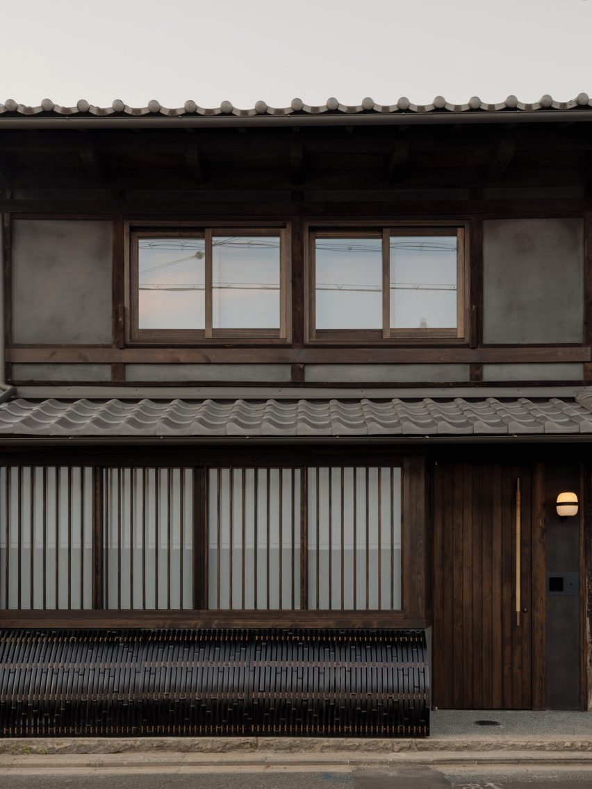 Exterior of Kyoto townhouse