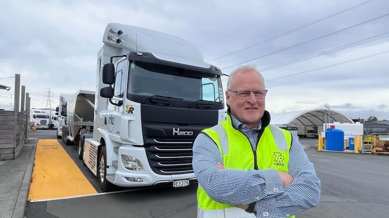 TR Group's Grant Doull has led the project to introduce 20 hydrogen-powered trucks to the company's fleet.
