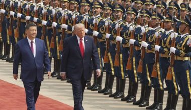 The band played in China but a 'dumpster fire' awaits Trump at home