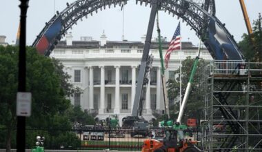 UFC fighting cage rises on White House lawn for celebratory bout