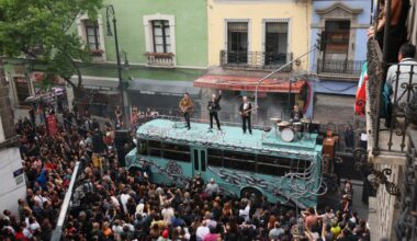 U2 Snapped Shooting Music Video on a Bus In Mexico City: Watch