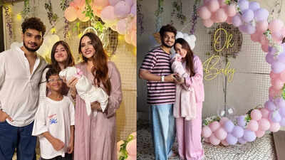 Munawar Faruqui and wife Mehzabeen share the first glimpse of their newborn daughter; reveal baby girl’s name