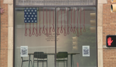 'Thought it was odd' | Visitors react to display in Living Arts Gallery window