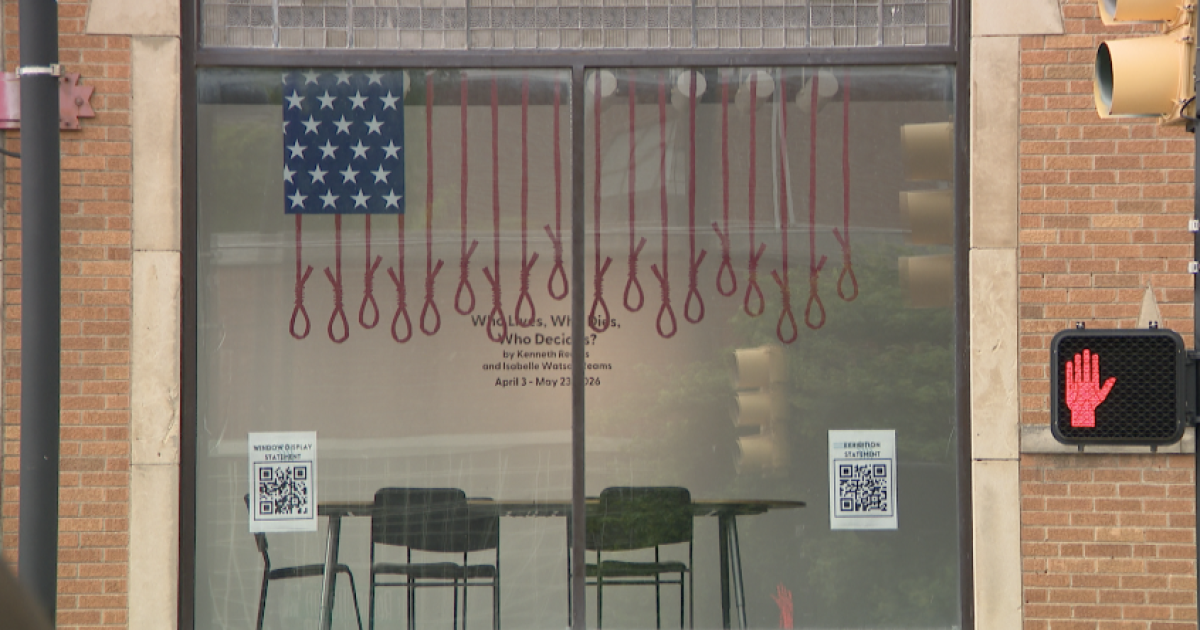 'Thought it was odd' | Visitors react to display in Living Arts Gallery window