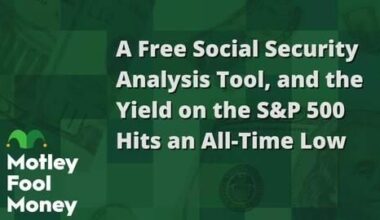 A Free Social Security Analysis Tool, and S&P 500 Yield Hits an All-Time Low