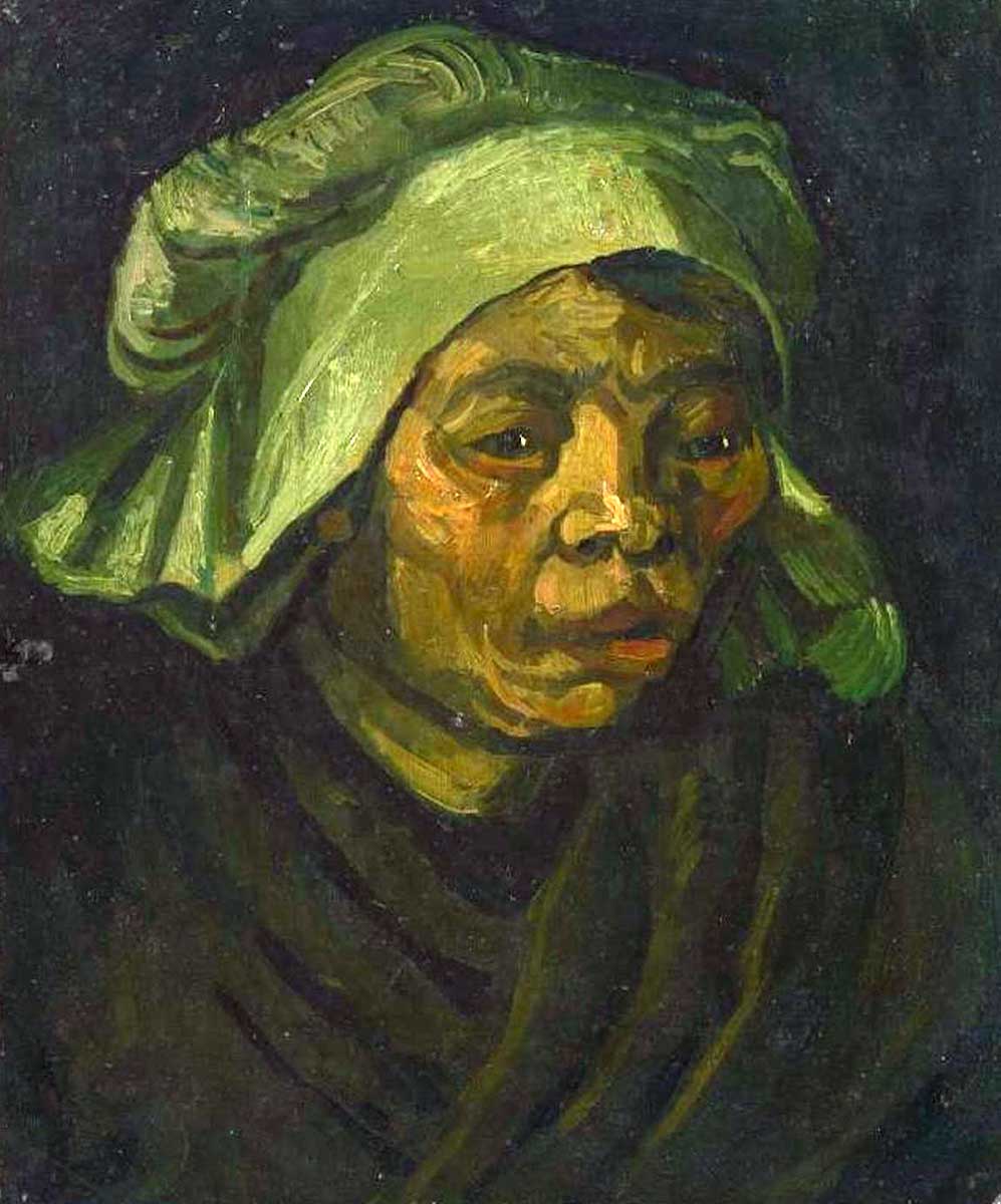 van gogh head of a peasant woman