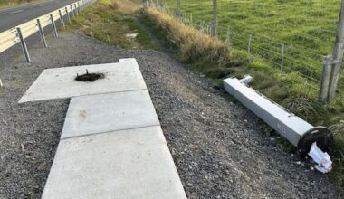 Highway speed camera in Otago knocked down, catches fire