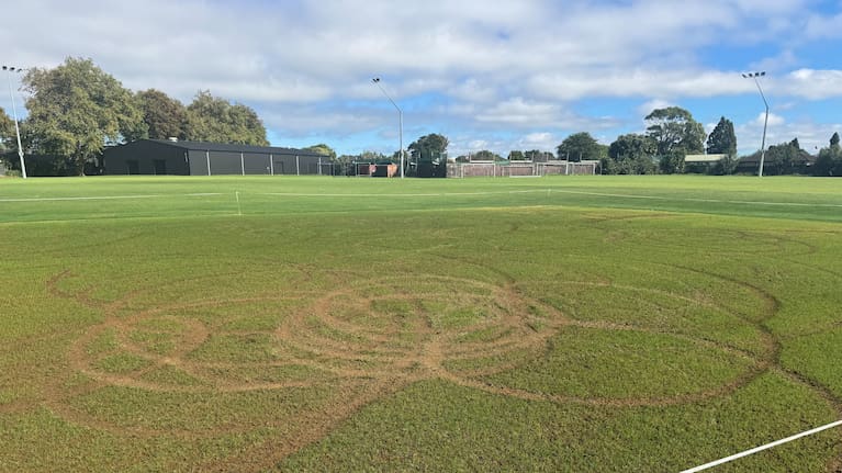 Vandalism at Manurewa Memorial Park in South Auckland.