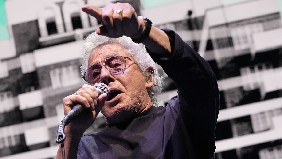 PALM SPRINGS, CALIFORNIA - OCTOBER 01: Roger Daltrey of The Who Performs At Acrisure Arena at Acrisure Arena on October 01, 2025 in Palm Springs, California. (Photo by Jeff Kravitz/FilmMagic)