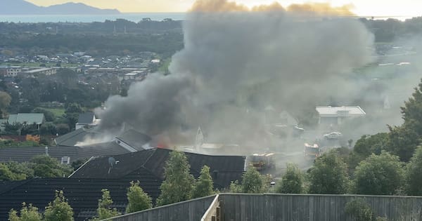 Waikanae house fire sends smoke across neighbourhood
