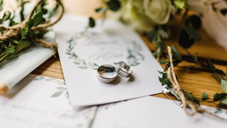 Wedding rings (file image).