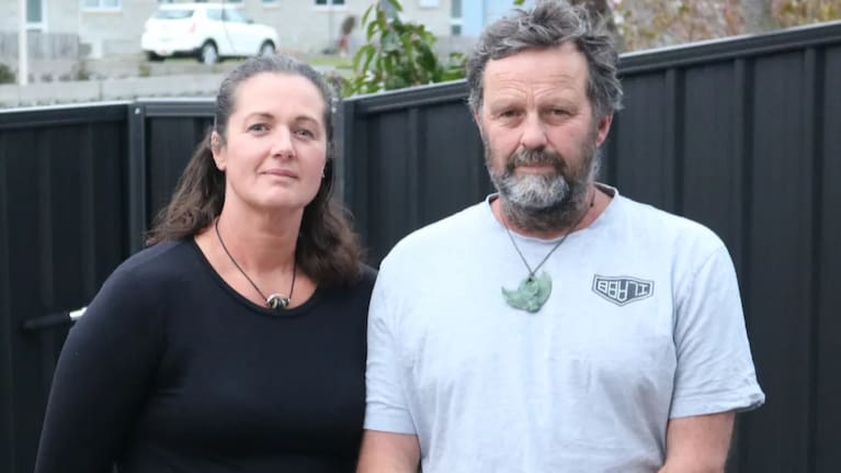 Wednesday Davis' father Paul and stepmother Sarah Hall.