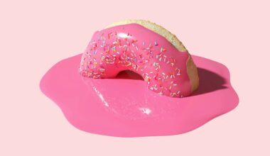 Donut melting.