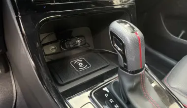 photo of car wireless charger
