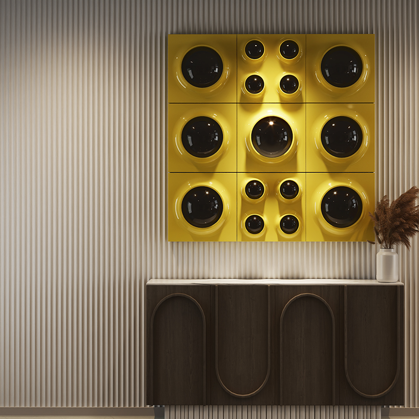 RETROCORE reimagines retro-futurist lighting as modular wall and ceiling compositions - 7