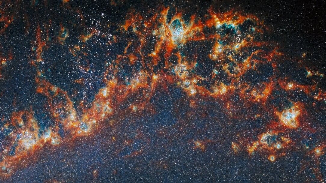 A spiral arm of the Whirlpool Galaxy