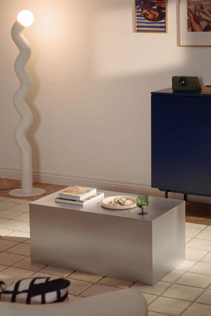 Metal Effect Coffee Table Lesley.