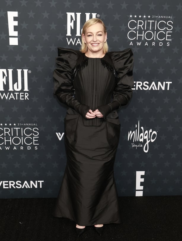 Christine Tremarco attends the 31st Annual Critics Choice Awards on January 04, 2026 in Santa Monica, California.