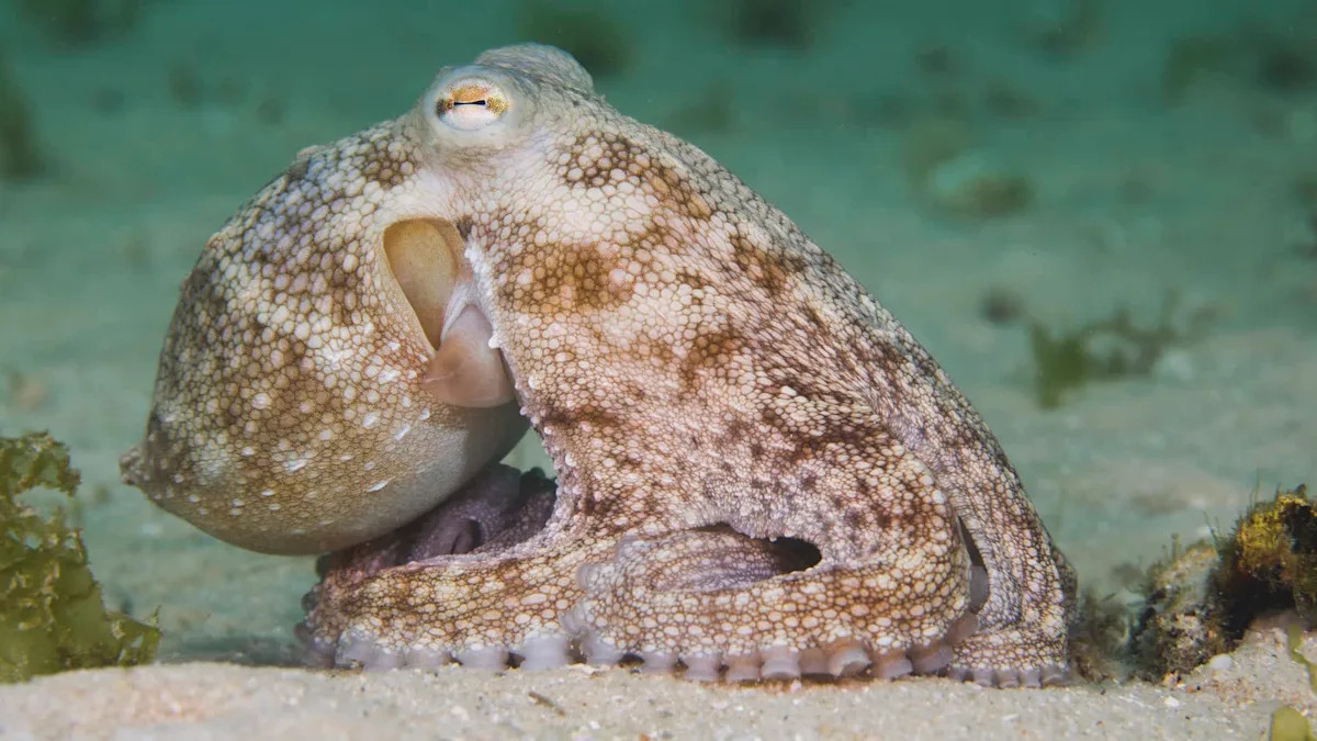 Octopuses learn to use mirrors to find hidden prey in first-ever invertebrate study