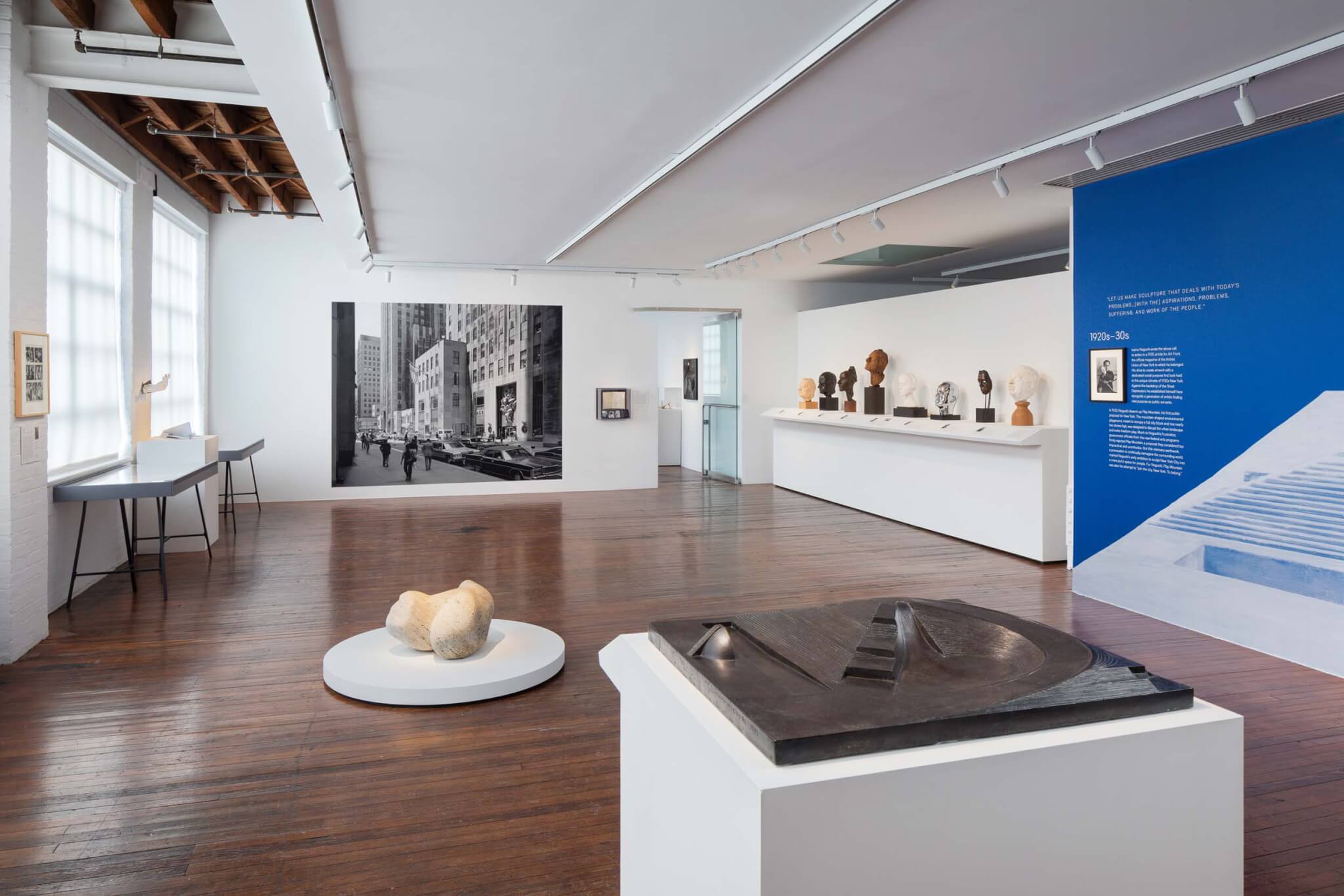installation view of noguchi new york at the noguchi musuem