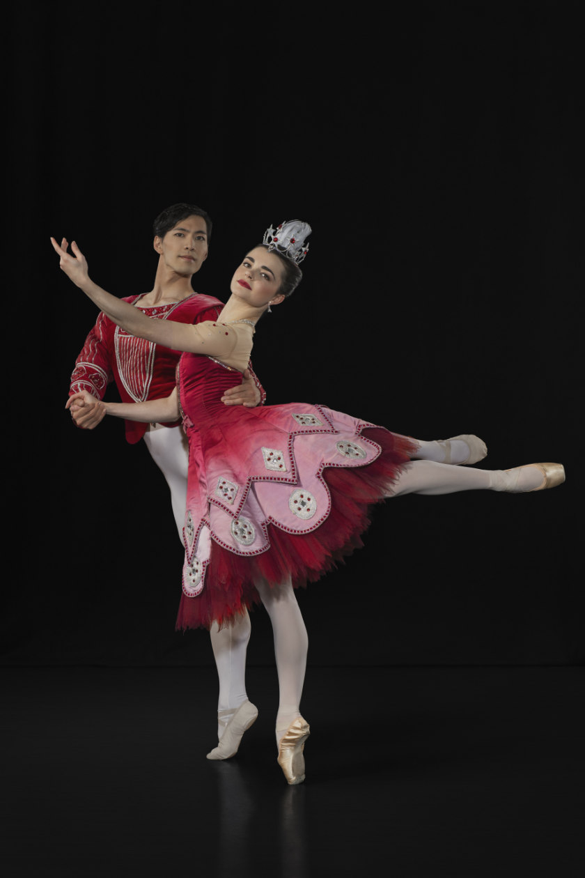 Principal Kihiro Kusukami and First Artist Catarina Estevez Collins in Birthday Offering, 2026.