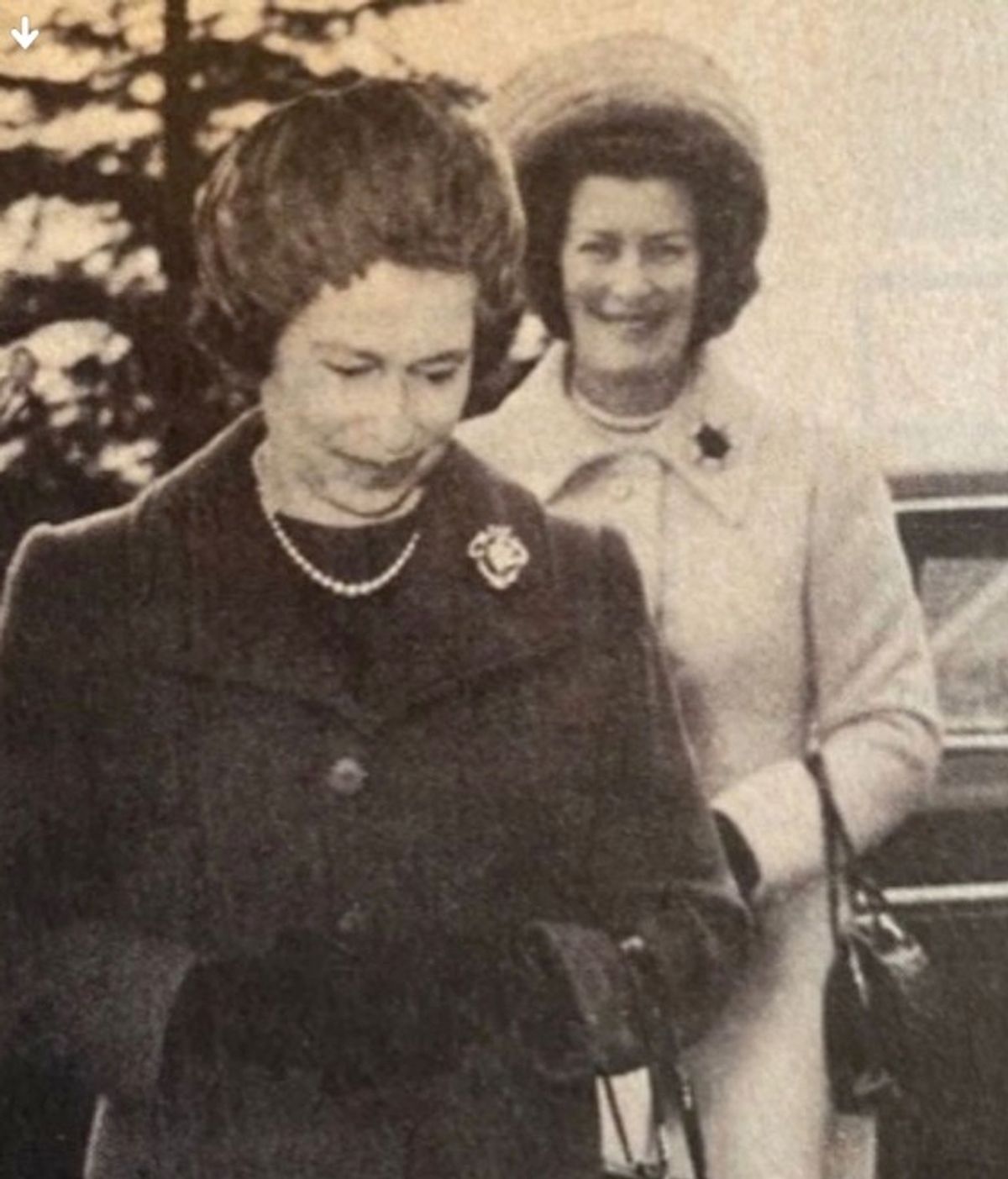 Lady Pamela with the late Queen 