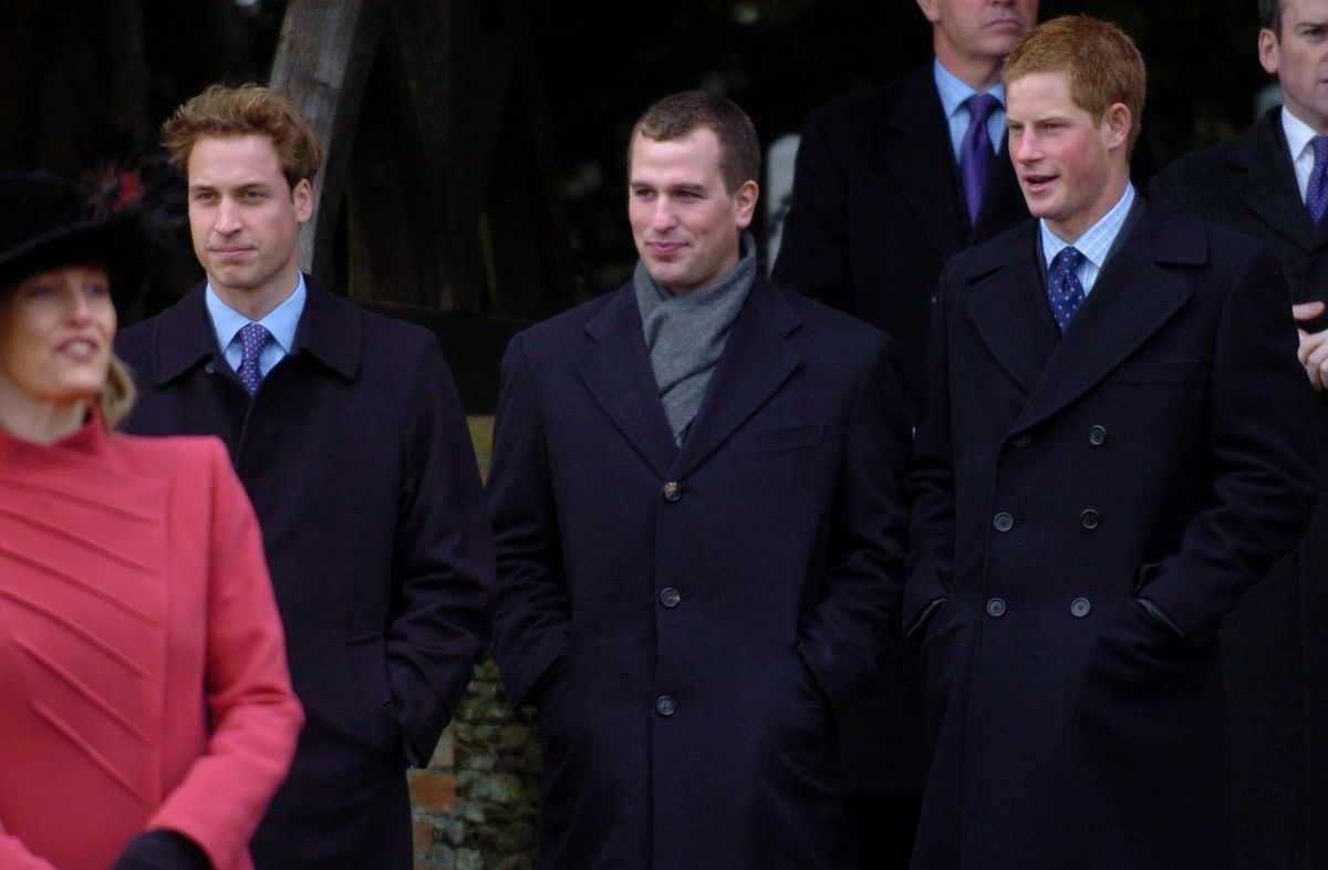 Prince William, Peter Phillips and Prince Harry