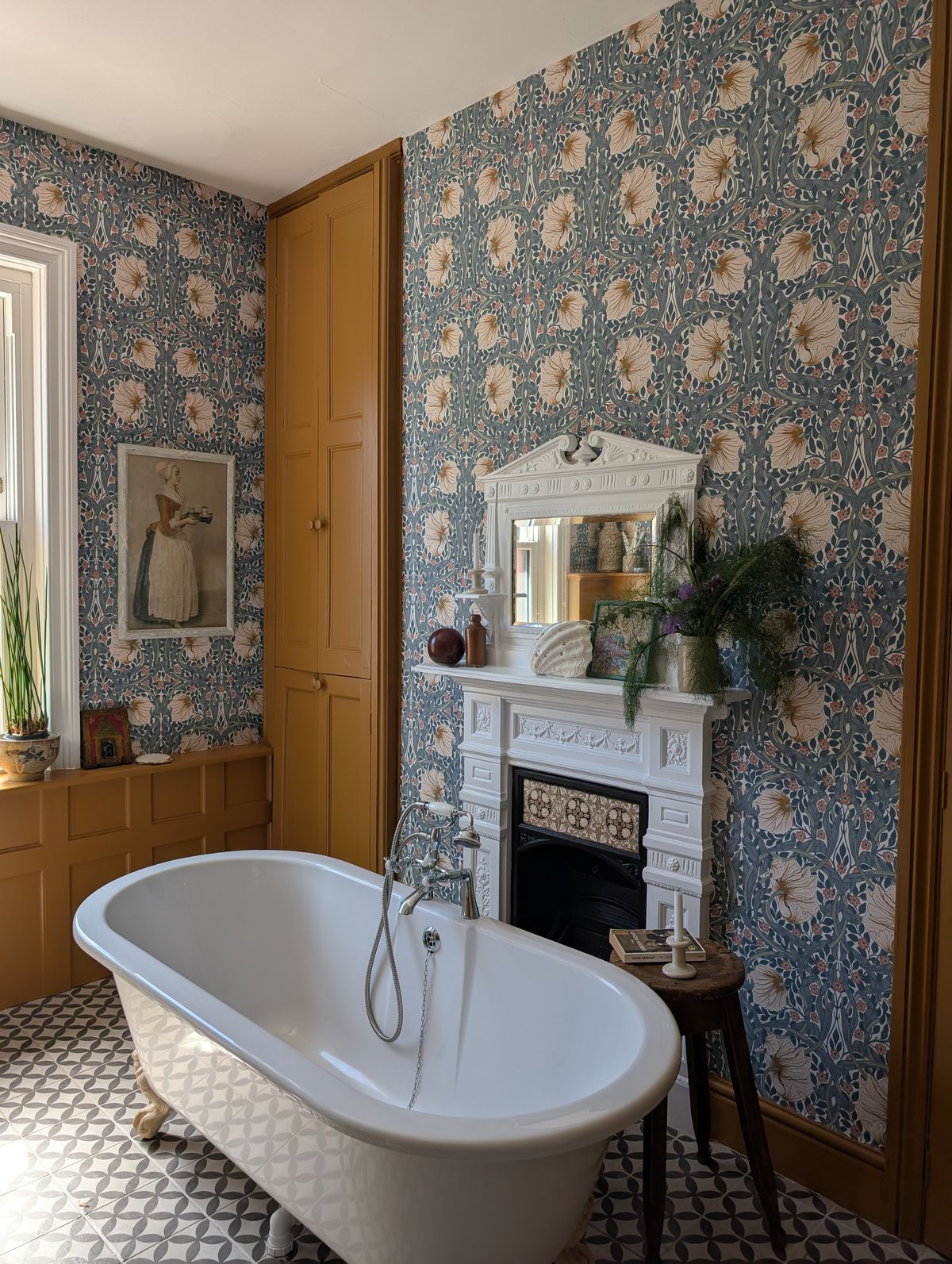 Bathroom transformed by Mairead Turner at six bedroom Victorian property in Bangor