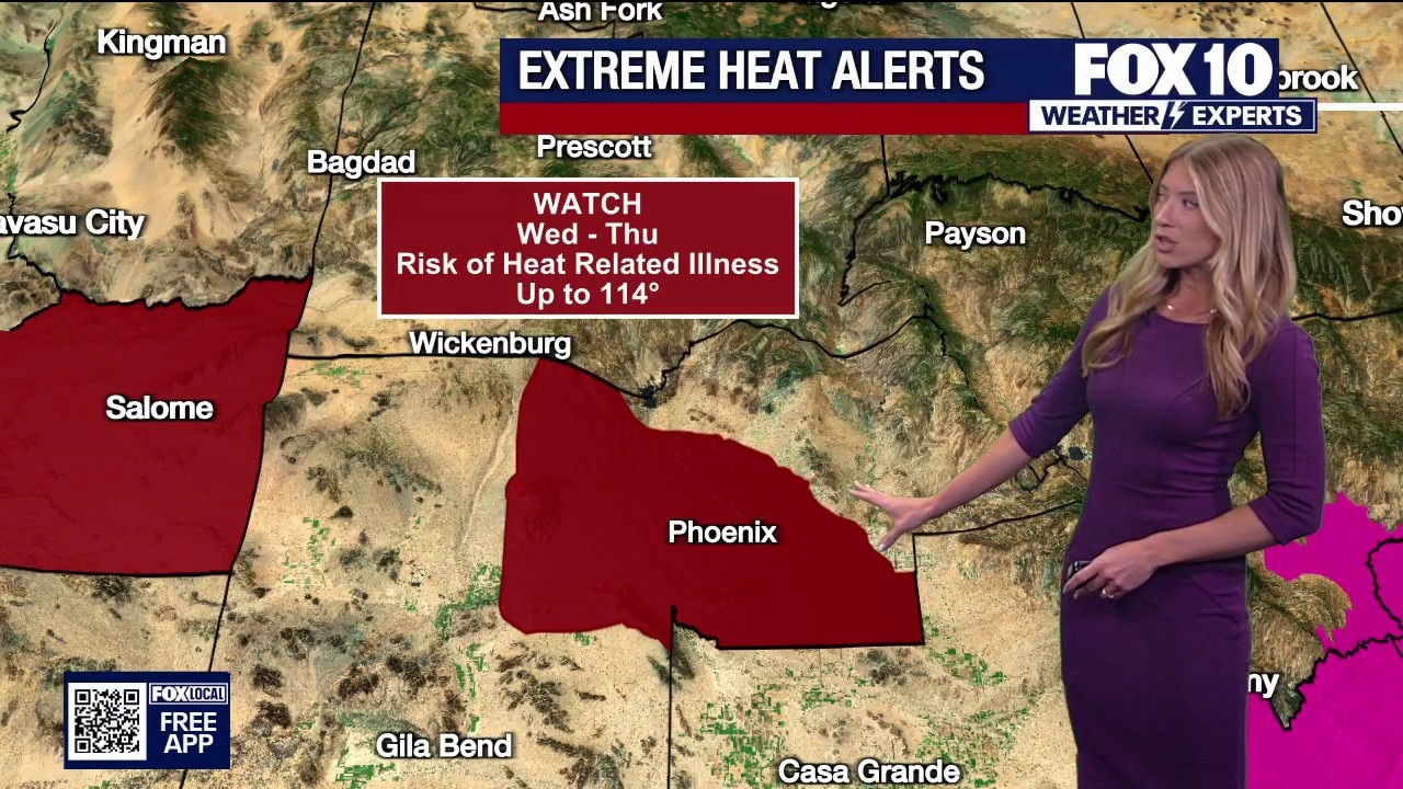 Extreme heat watches issued for parts of Arizona