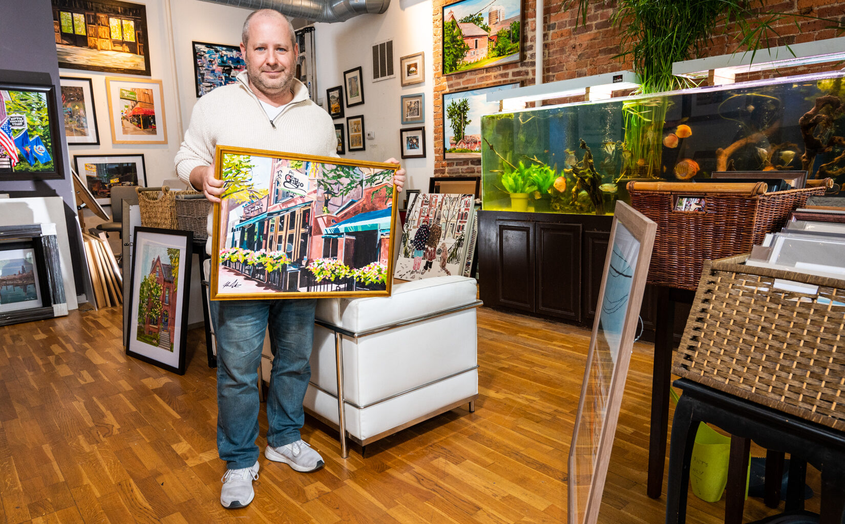 Moulton Gallery Marks 15 Years As Showcase For Lakeview Artist's Neighborhood Paintings