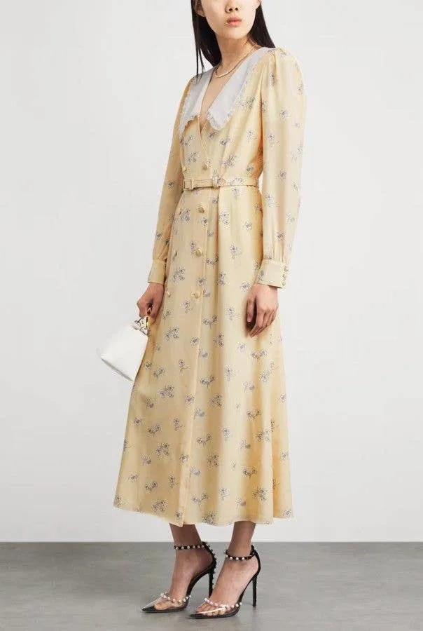Natasha wore this stunning dress by Alessandra Rich