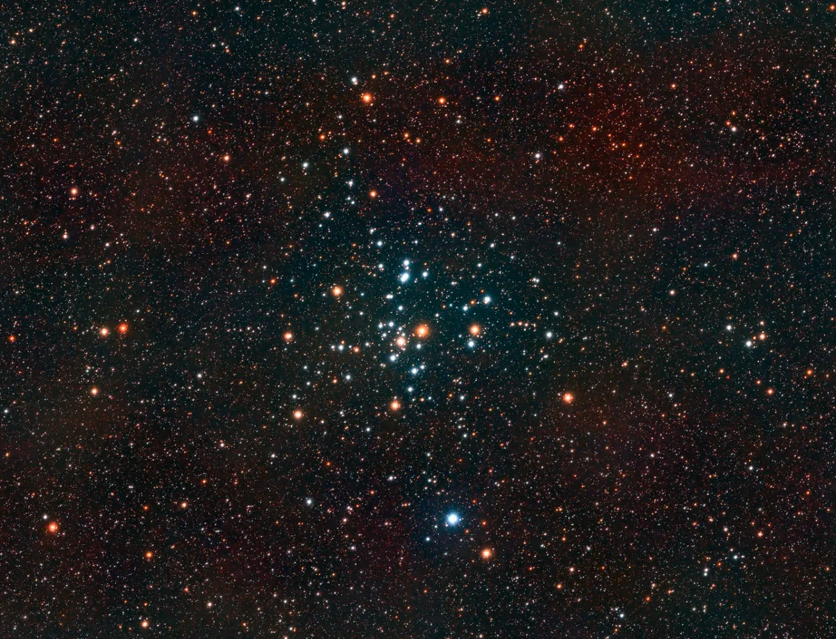 The Beehive Cluster Fernando Menezes, Munhoz, Brazil, 22-23 March 2023 Equipment: ZWO ASI6200MC colour CMOS camera, Sky-Watcher Esprit 150 ED refractor, iOptron CEM120 mount