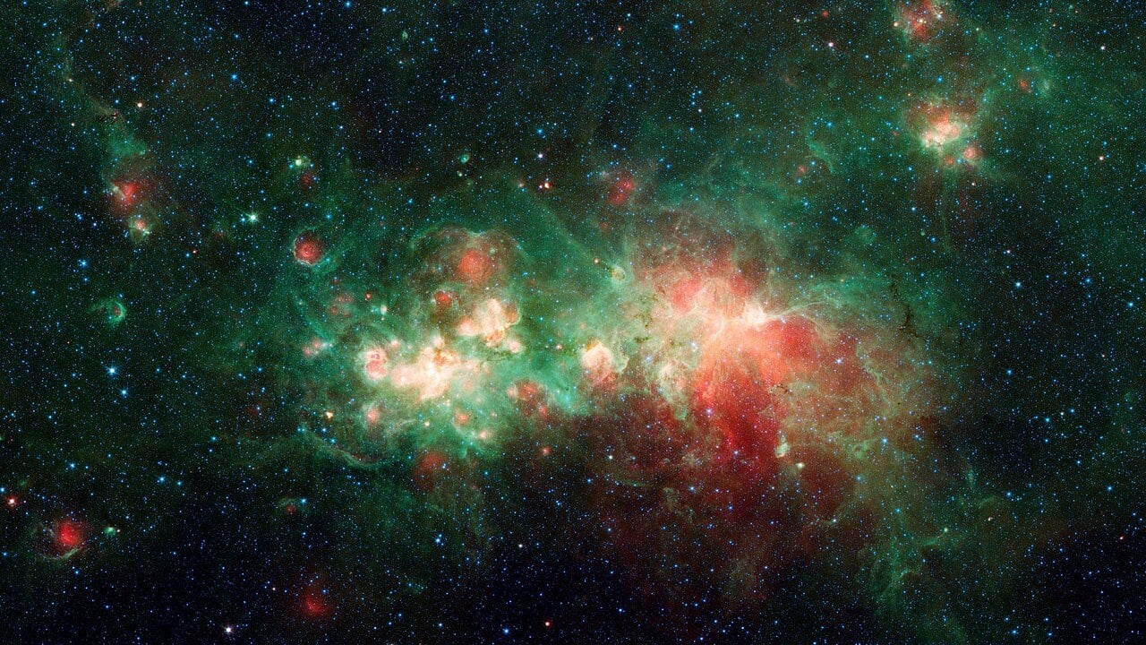 Westerhout 51 nebula in Aquila – one of the largest star factories in the Milky Way (Credit : NASA/JPL-Caltech)