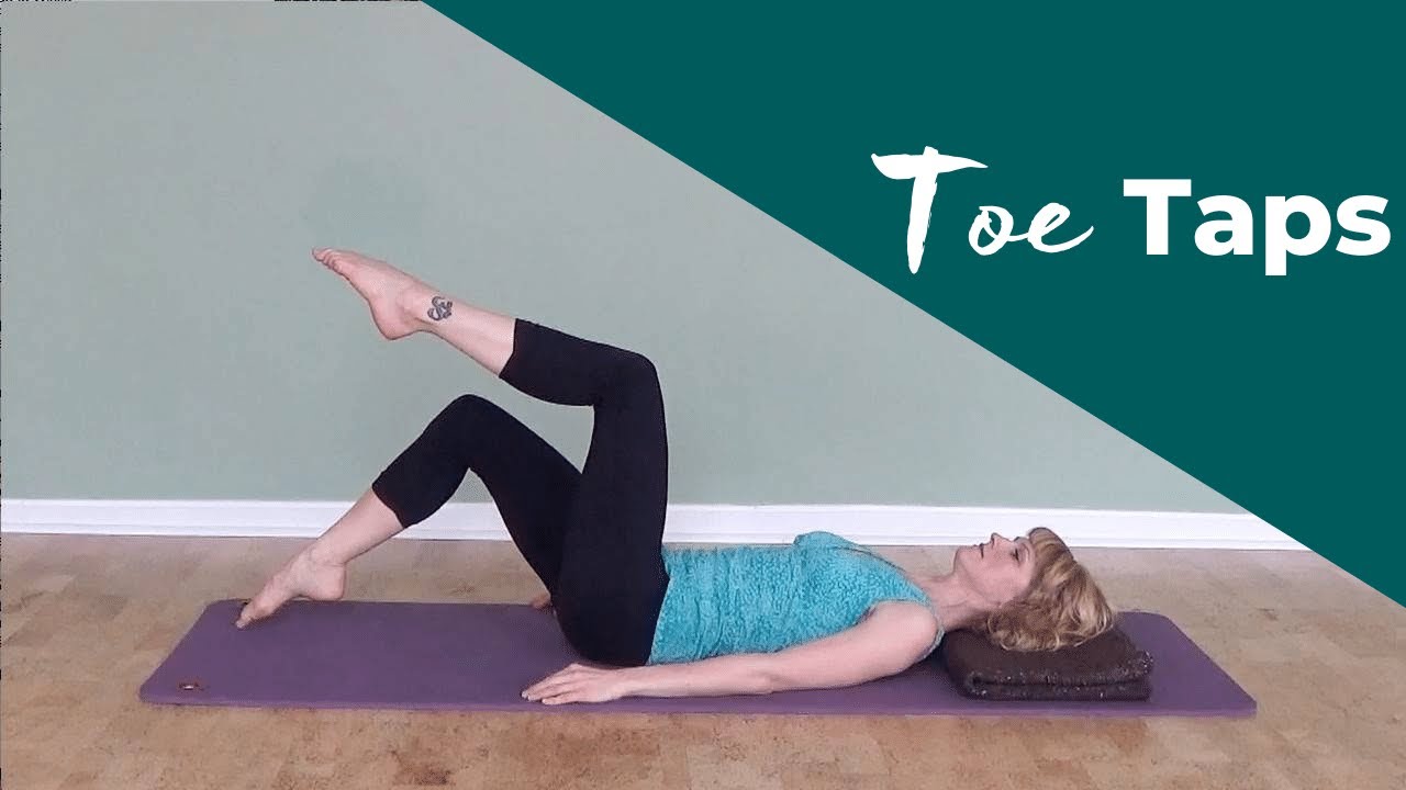 Toe Taps On the Mat⎮Pilates Encyclopedia - YouTube
