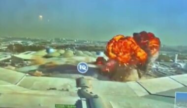 Video shows drone strike on Kuwait airport