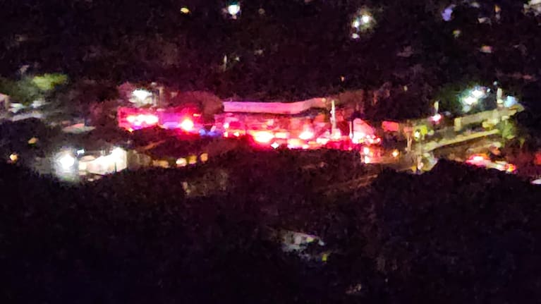 Emergency services at the scene near Khandallah Station.