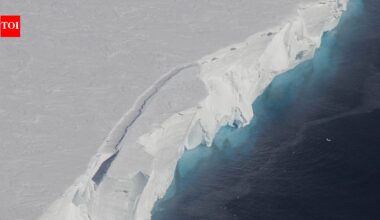 A Swedish research robot submarine detects unknown structures beneath Antarctica’s Dotson Ice Shelf, and the find suggests ice shelf’s underside is more complex than expected | World News